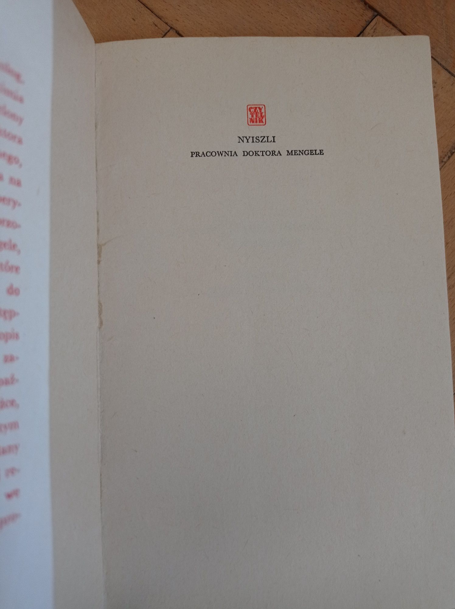 Książka Pracownia doktora Mengele