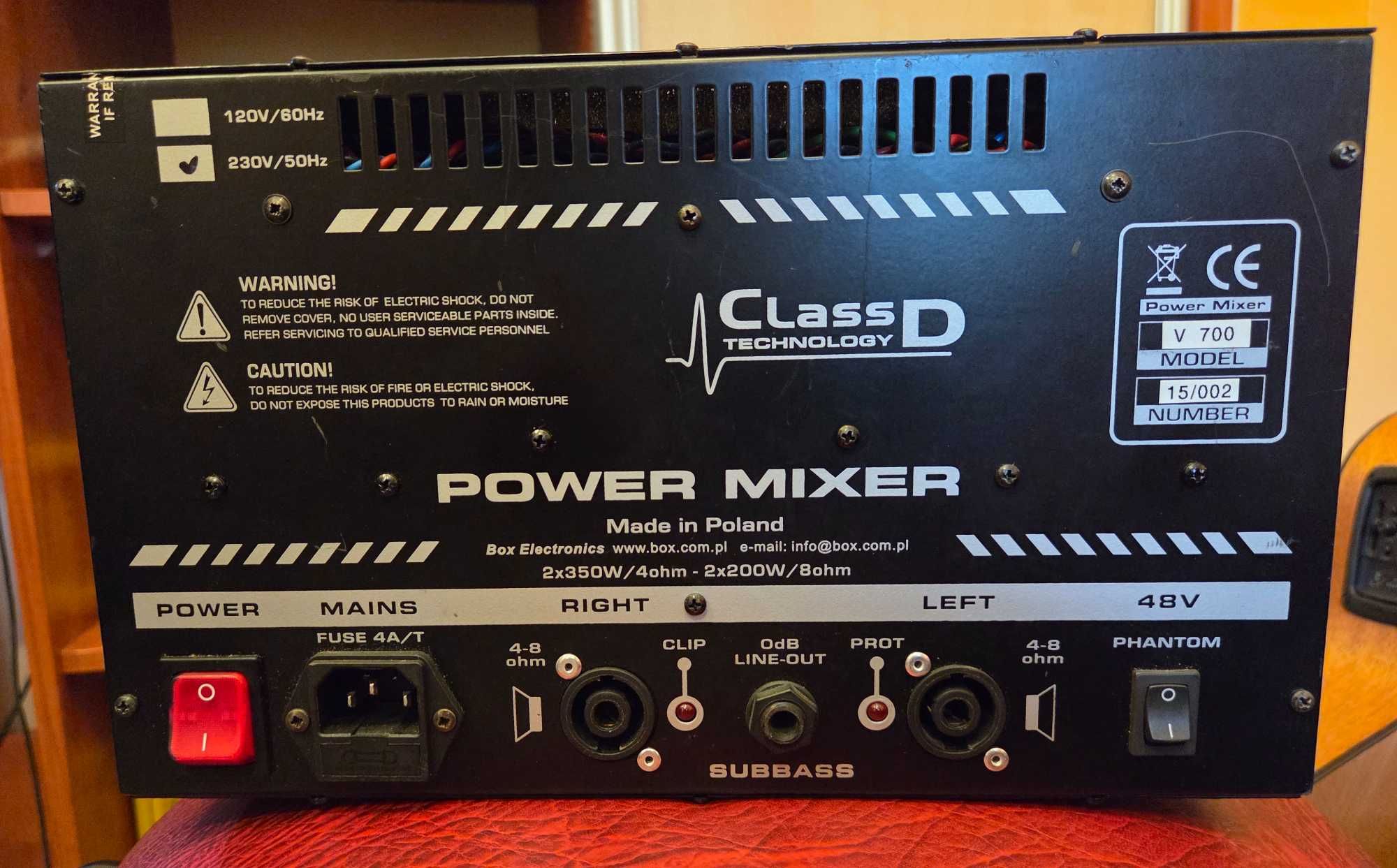 Powermikser - BOX V 700 Amplimikser