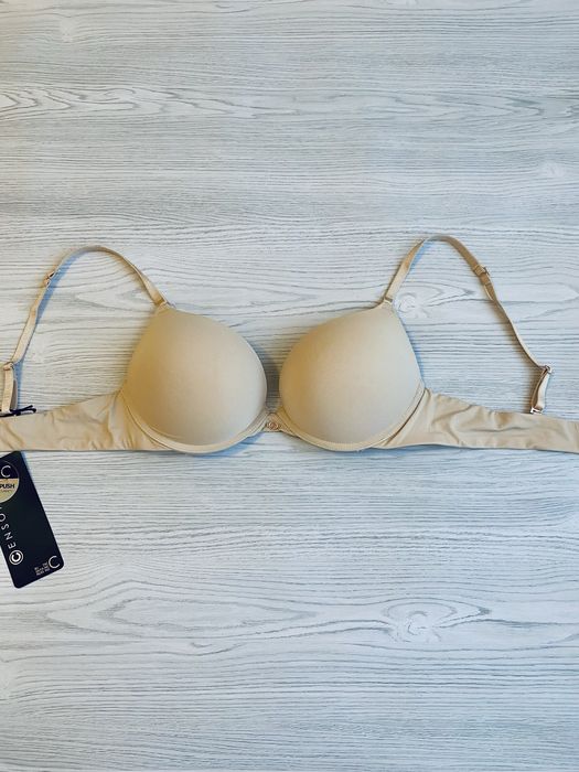 Ліфчик бюстгалтер New Yorker 75С super push up новий бежевий безшовний