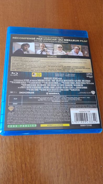 Blu-ray Argo e Sniper Americano