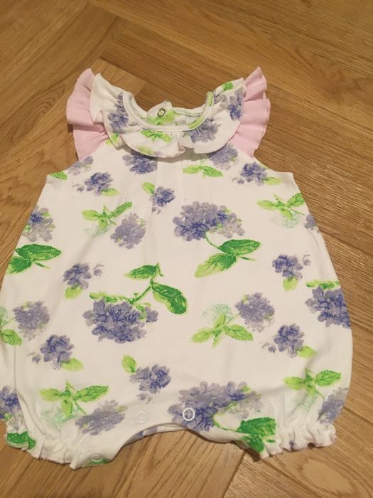 Rampers kombinezon spodnium r. 62 dla dziewczynki letni lato impreza