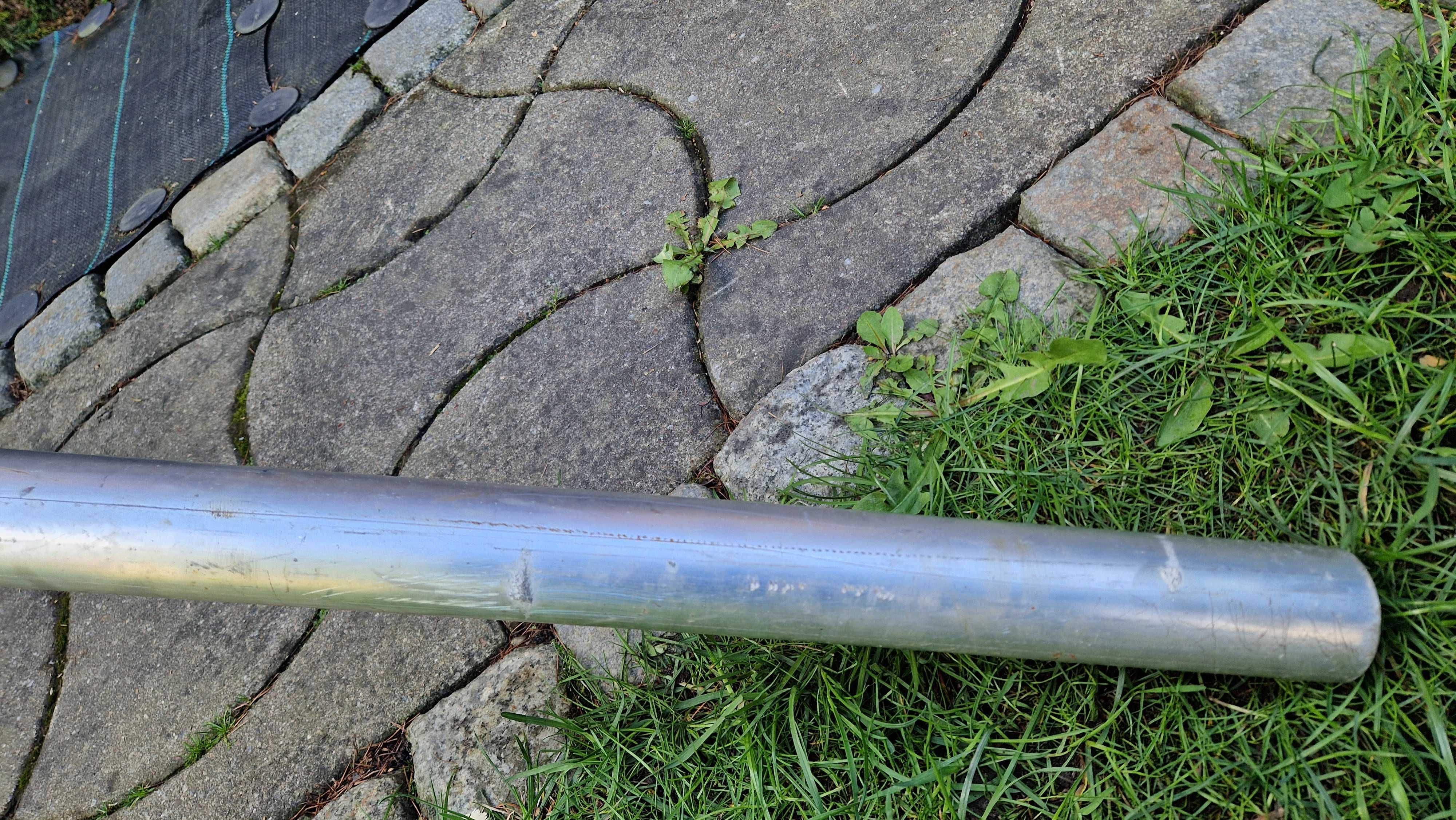 Rury aluminiowe fi 48, gr. śc. 3mm dł. 2m i 1m + rury ocynk.fi42, fi50