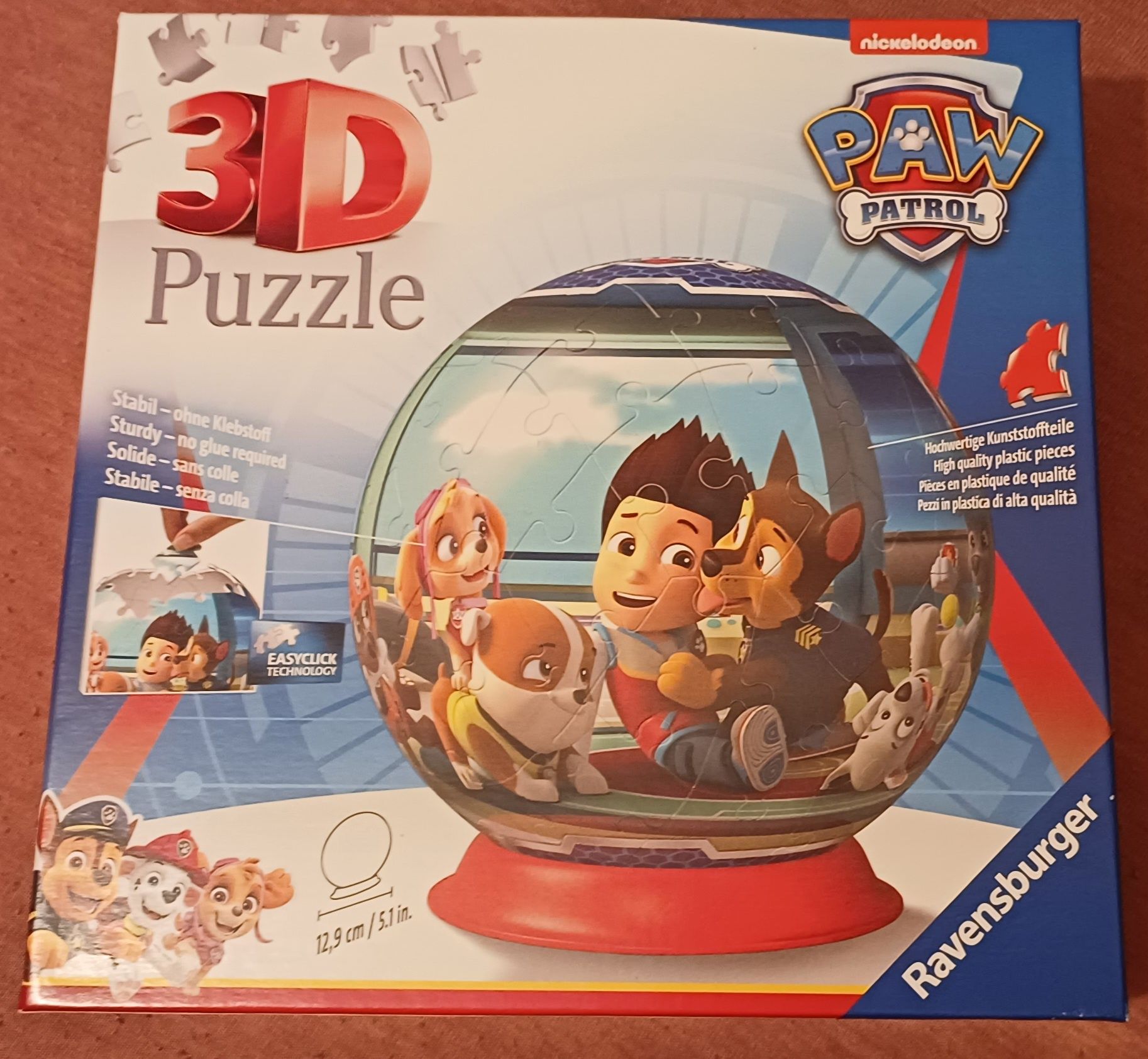 Puzzle 3D Kula: Psi Patrol 72 elementy

Twórz wyjątkowe konstrukcje 3D