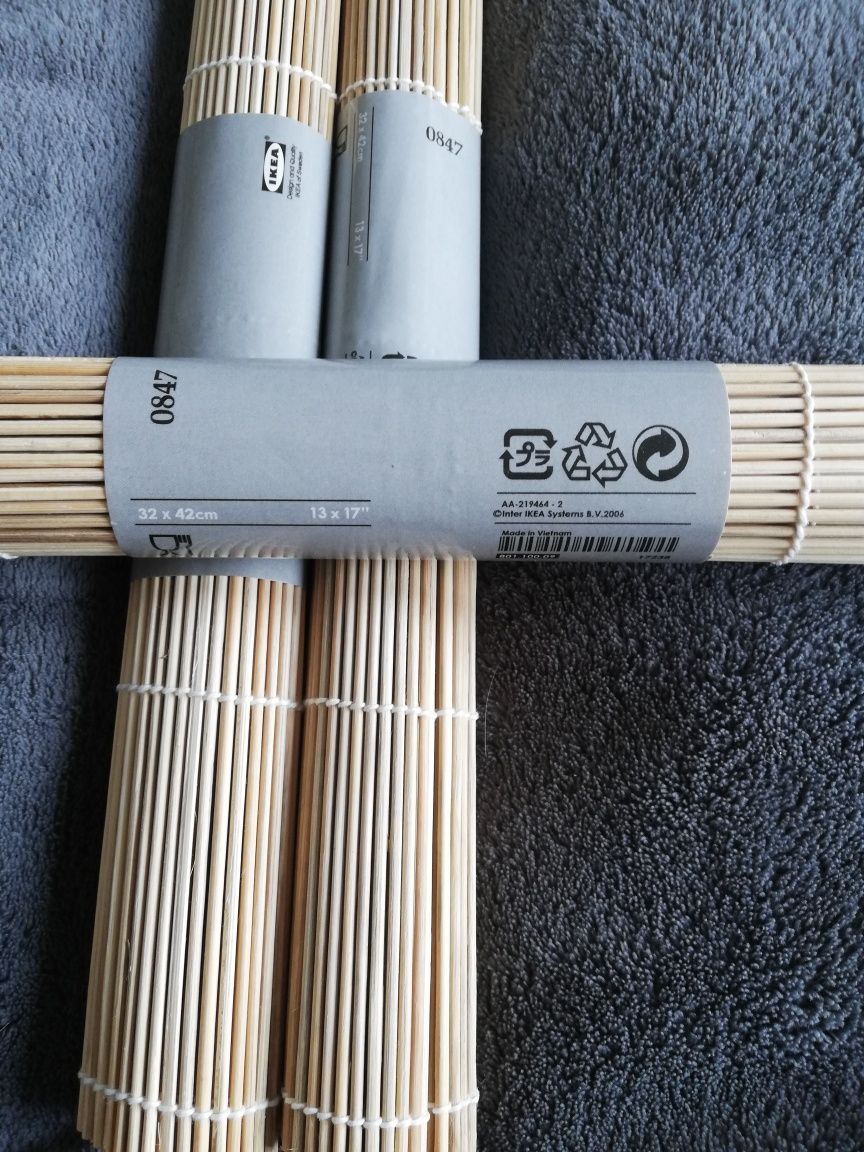 Podkładki bambusowe na stół Ikea