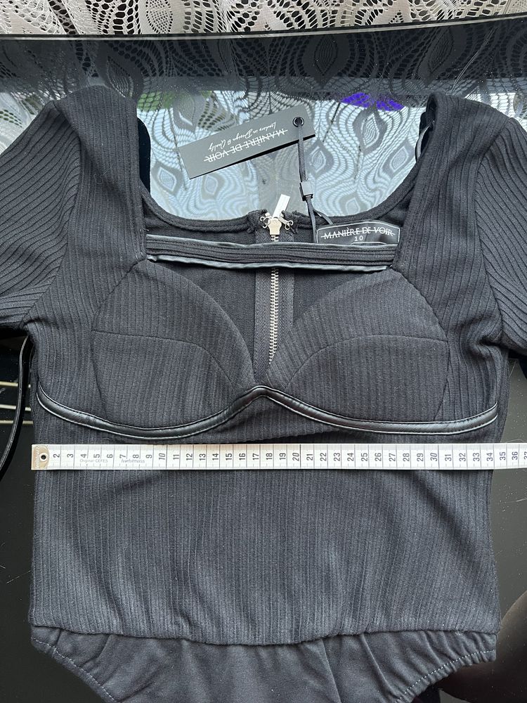 Боді чорного кольору Maniere de Voir