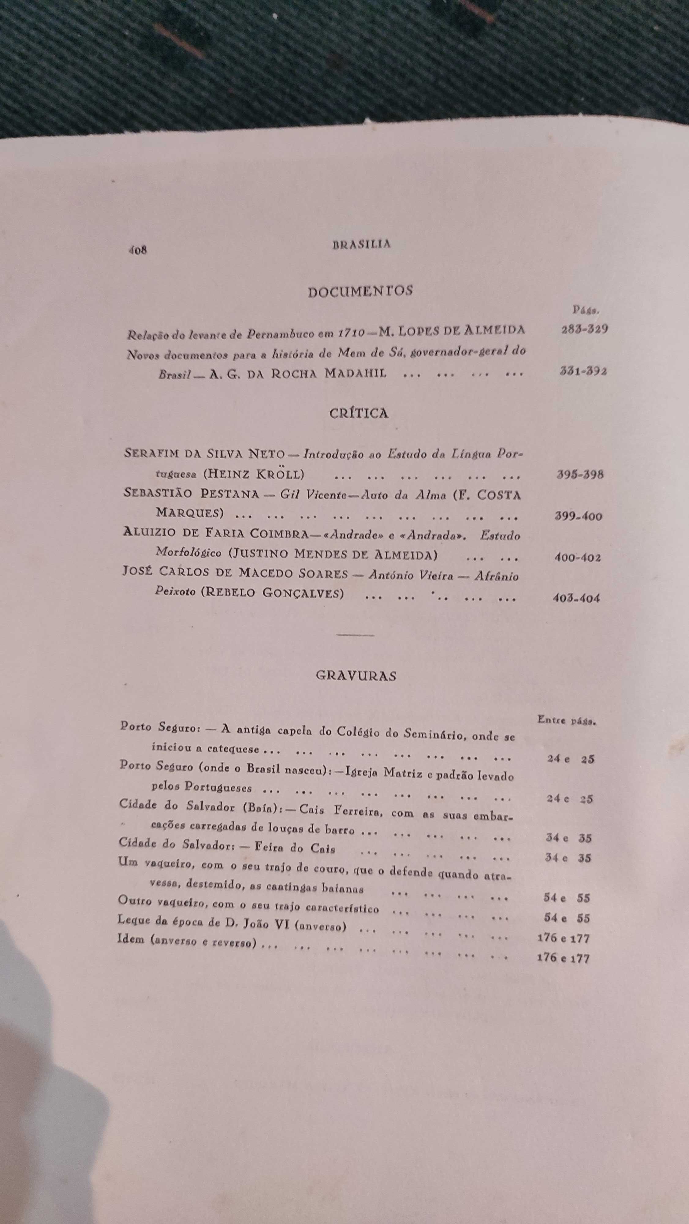 Brasilia Vol VI, 1951 - faculdade de Letras da U. Coimbra