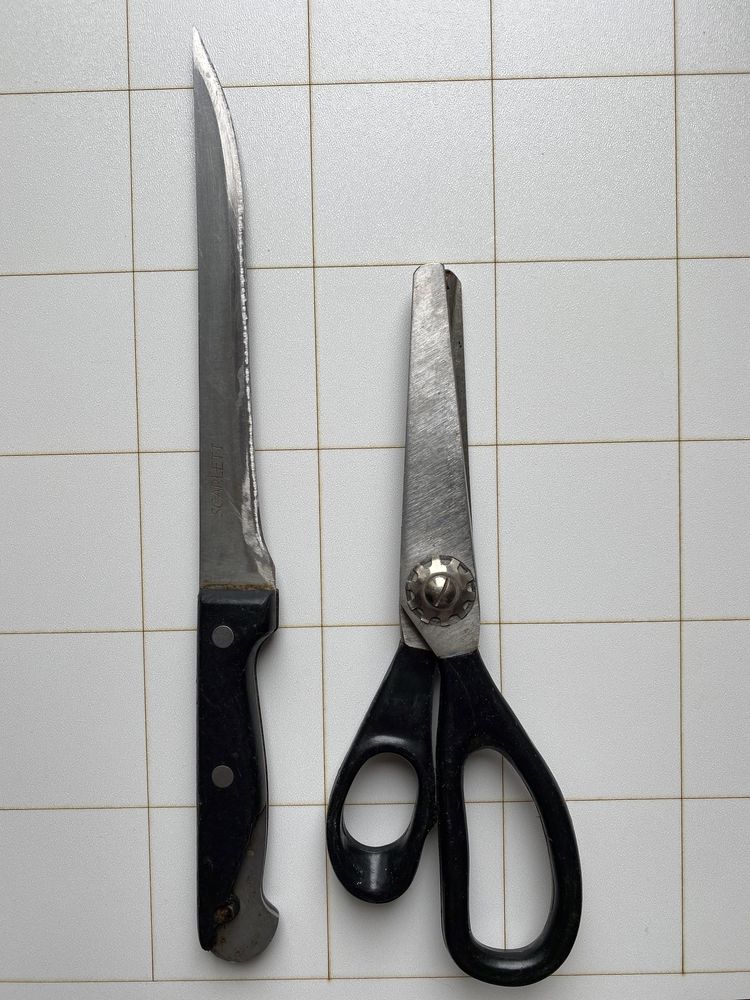 Ножі і підставка, ножи и подставка ножницы