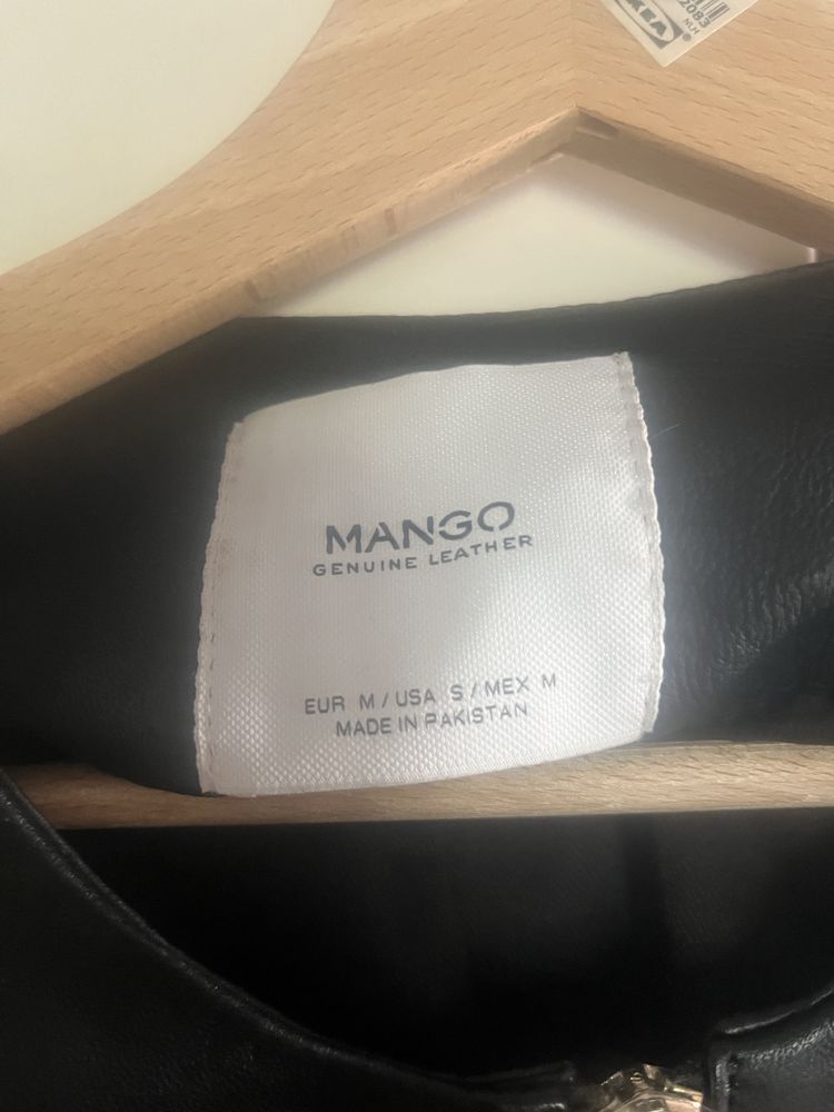 Ramoneska czarna Skóra Mango