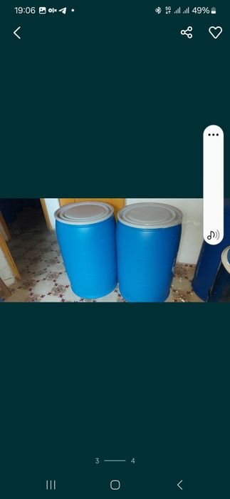 Barricas de plástico c/tampa e fecho 30,50,60,70,100,130,170,200 e 240