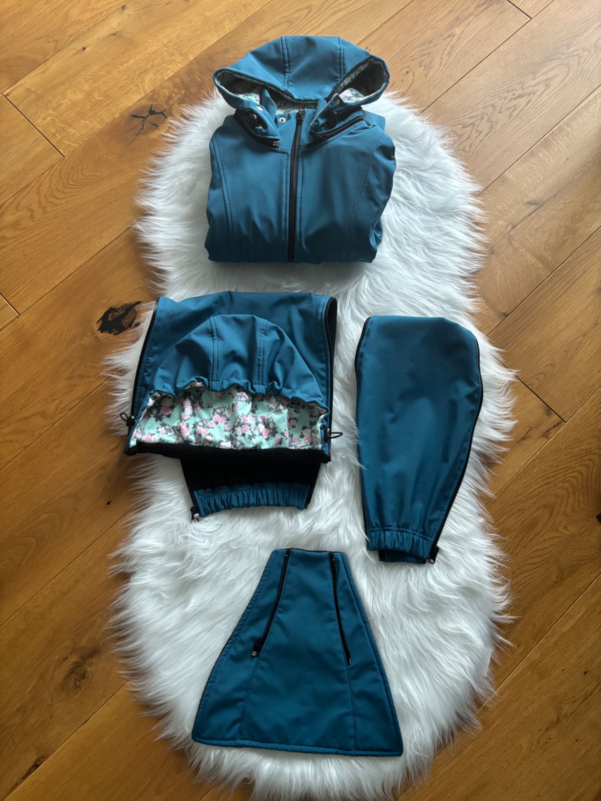 Kurtka softshell ciążowa do noszenia dziecka