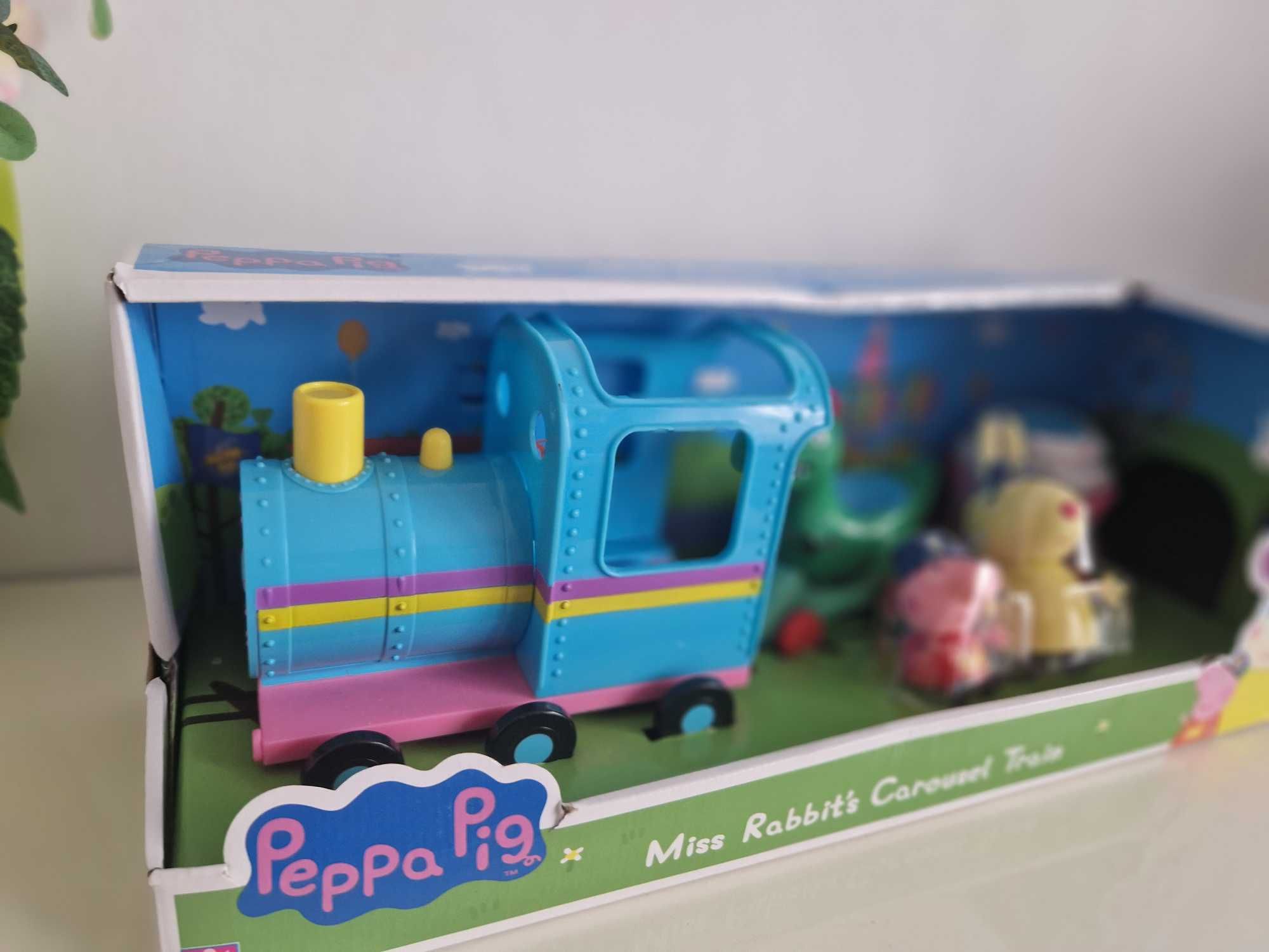 Karuzela Pani Królik ,świnka peppa pociąg figuki