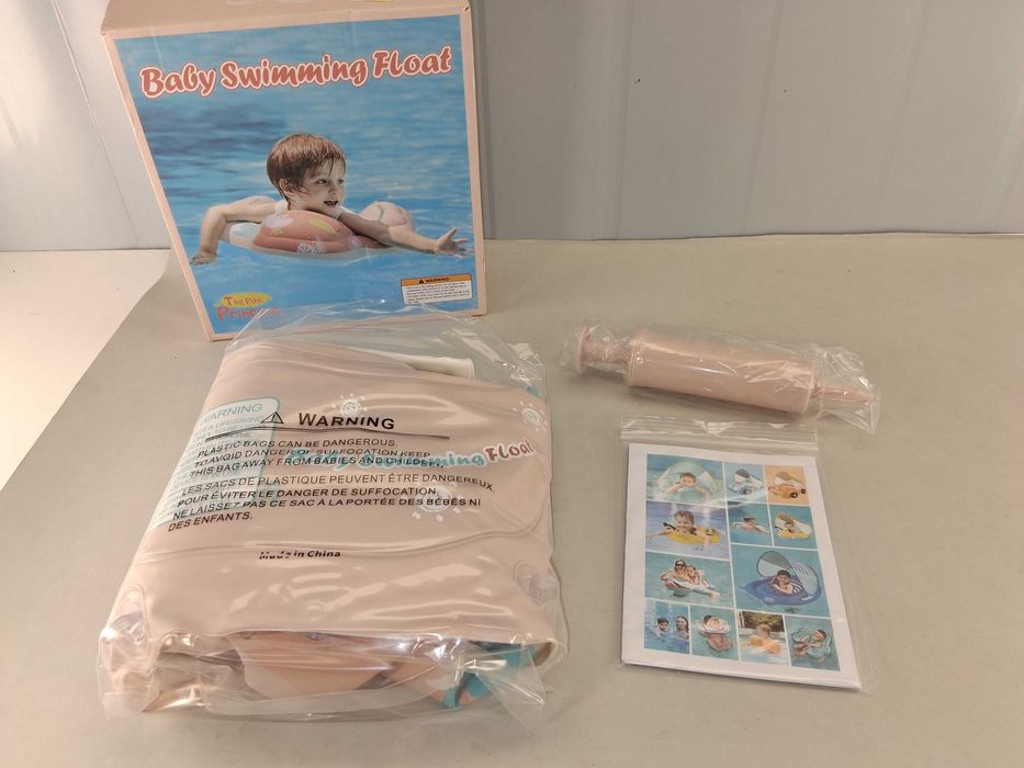 N089 Dmuchany Pływak Niemowlęcy Baby Swimming Float The PinkPrincess S