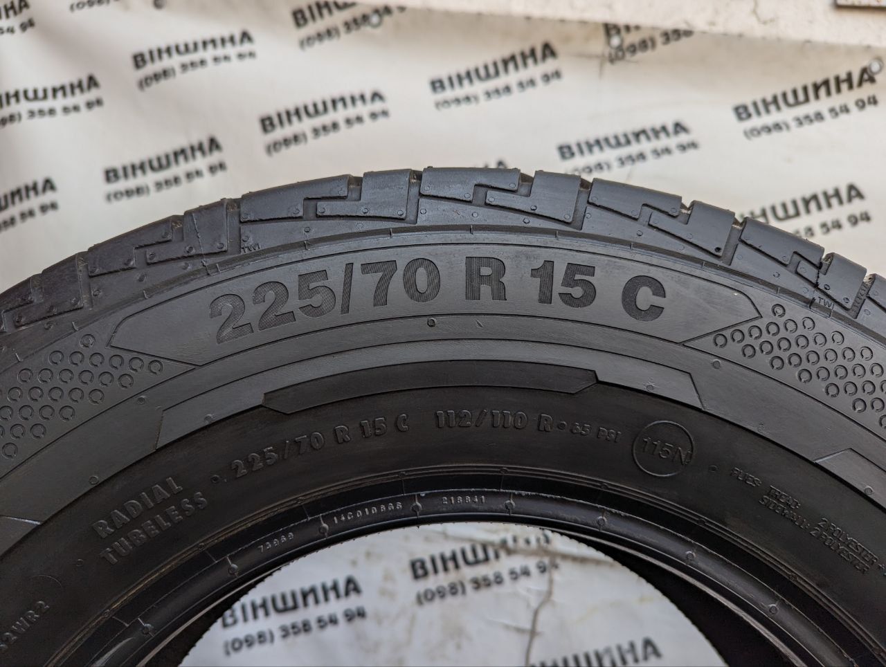 Шина 225/70 R 15C Continental ContiVanContact 100. Нова. Розпаровка.
