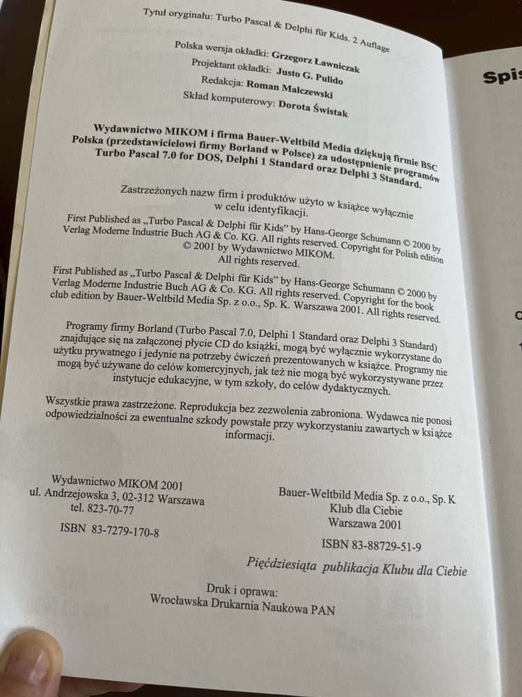 Książki Delphi ćwiczenia
