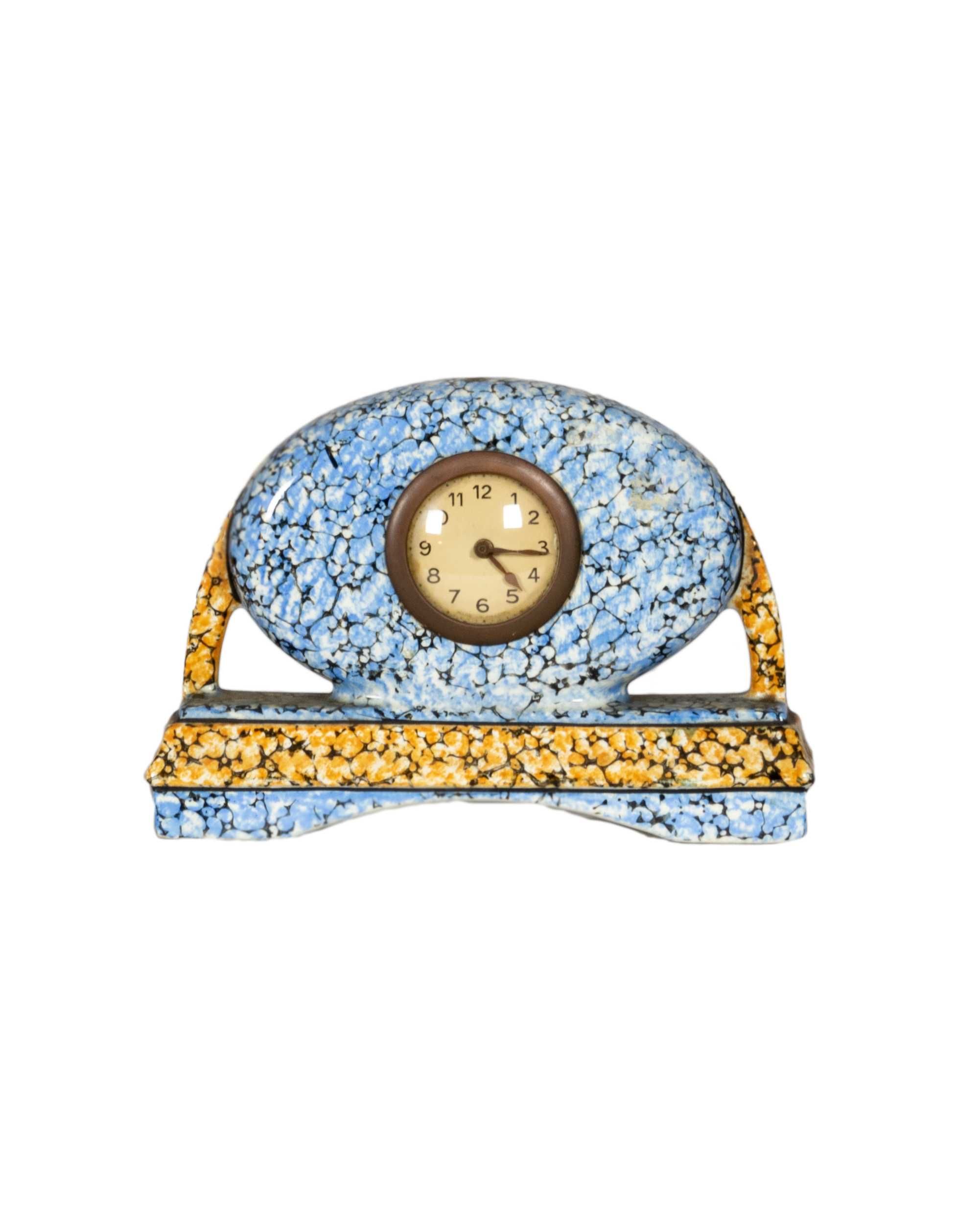 Relógio faiança Majolique Wasmuel art deco | século XX