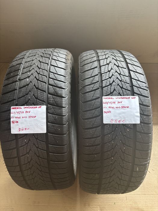 2x 225/45R17 94V IMPERIAL SNOWDRAGON UHP Opona zimowa DEMO XL rant
