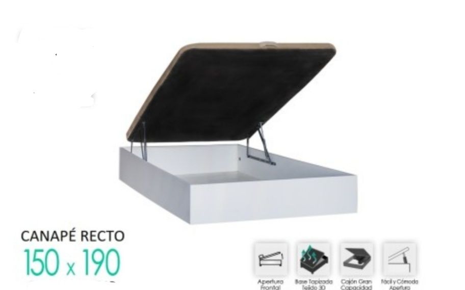 Cama de casal c colchão e cabeceira