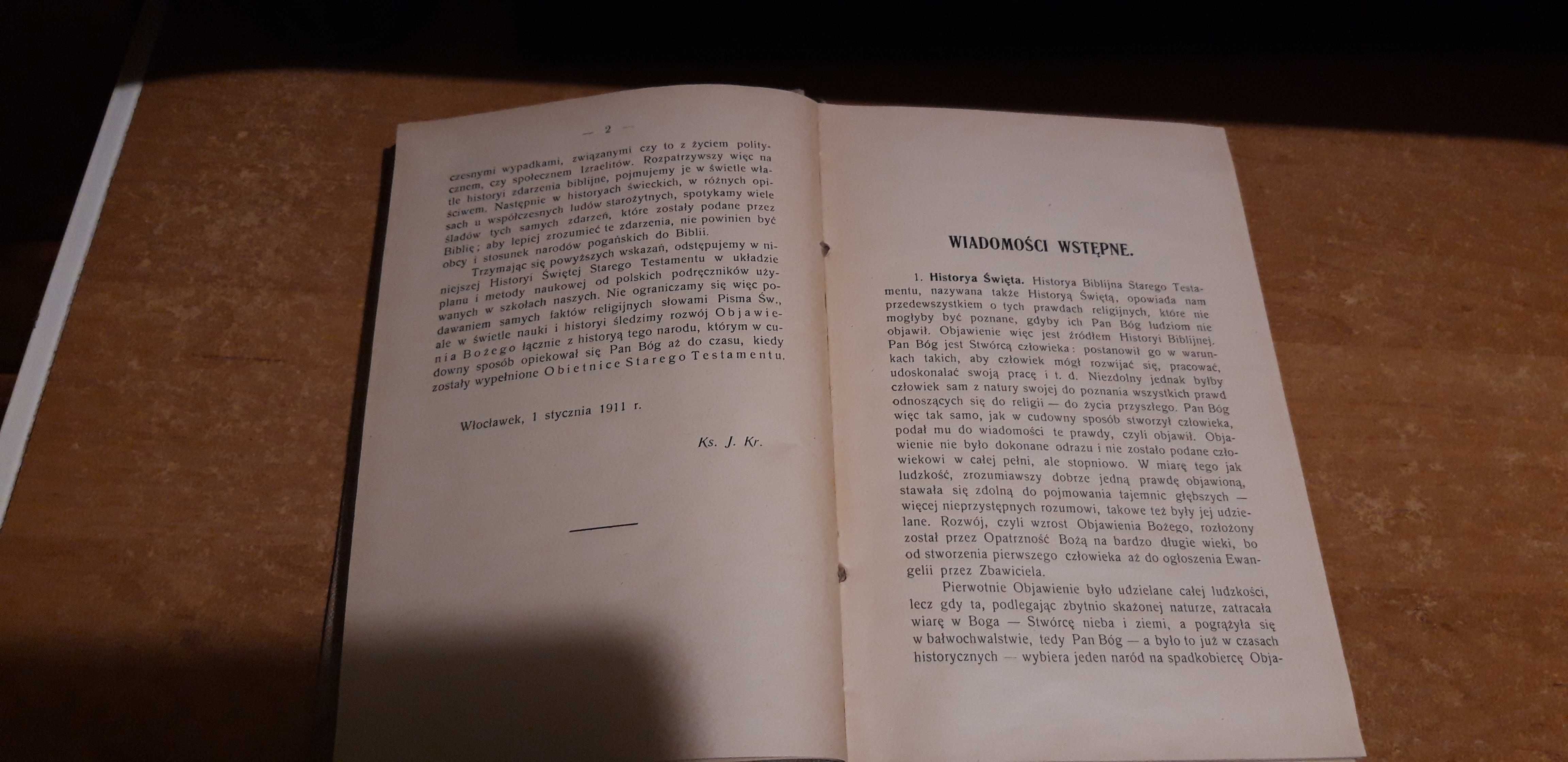 Historya  Św. Starego i Nowego Zakonu,1-2 -Ks.Kruszyński /Sykora--1929