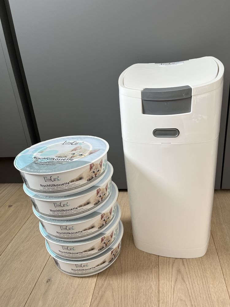 LittyCat kosz na zużyty żwirek + 5 wkładów