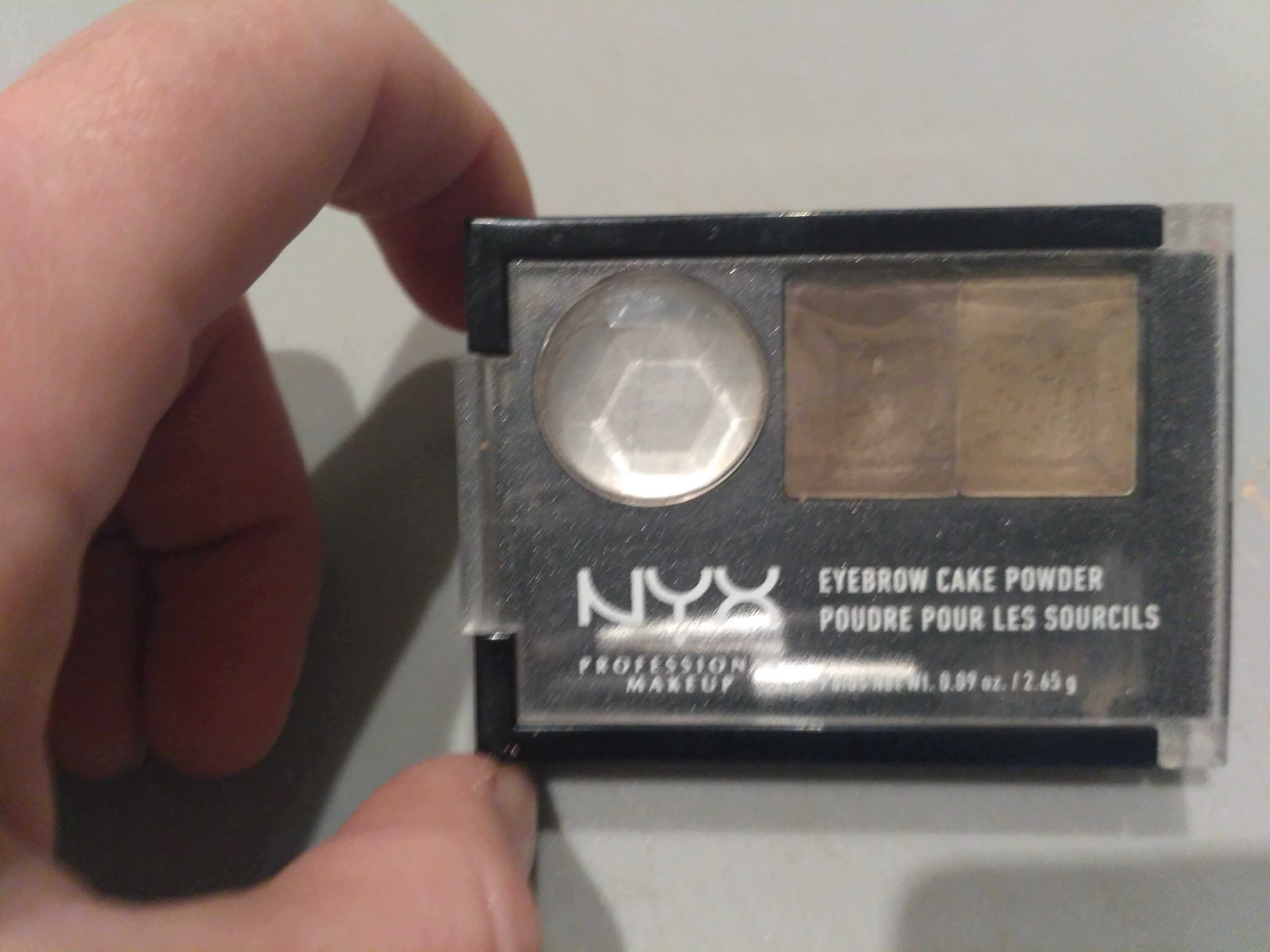 zestaw dwóch palet: Sleek cienie do powiek i NYX paleta do brwi