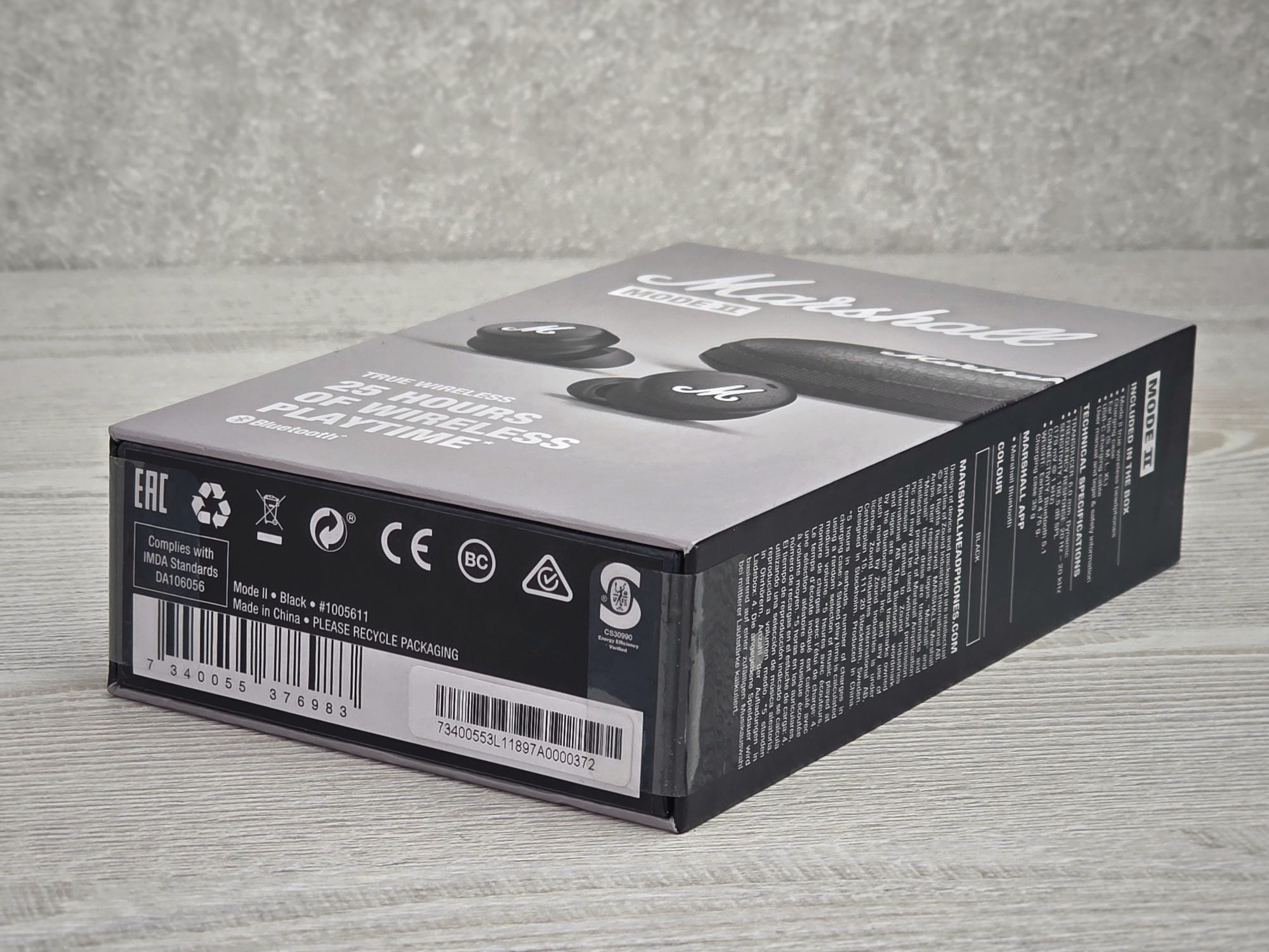 ОРИГІНАЛЬНІ • Бездротові навушники Marshall Mode II Black (1005611)