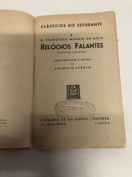 Livro Relogios Falantes