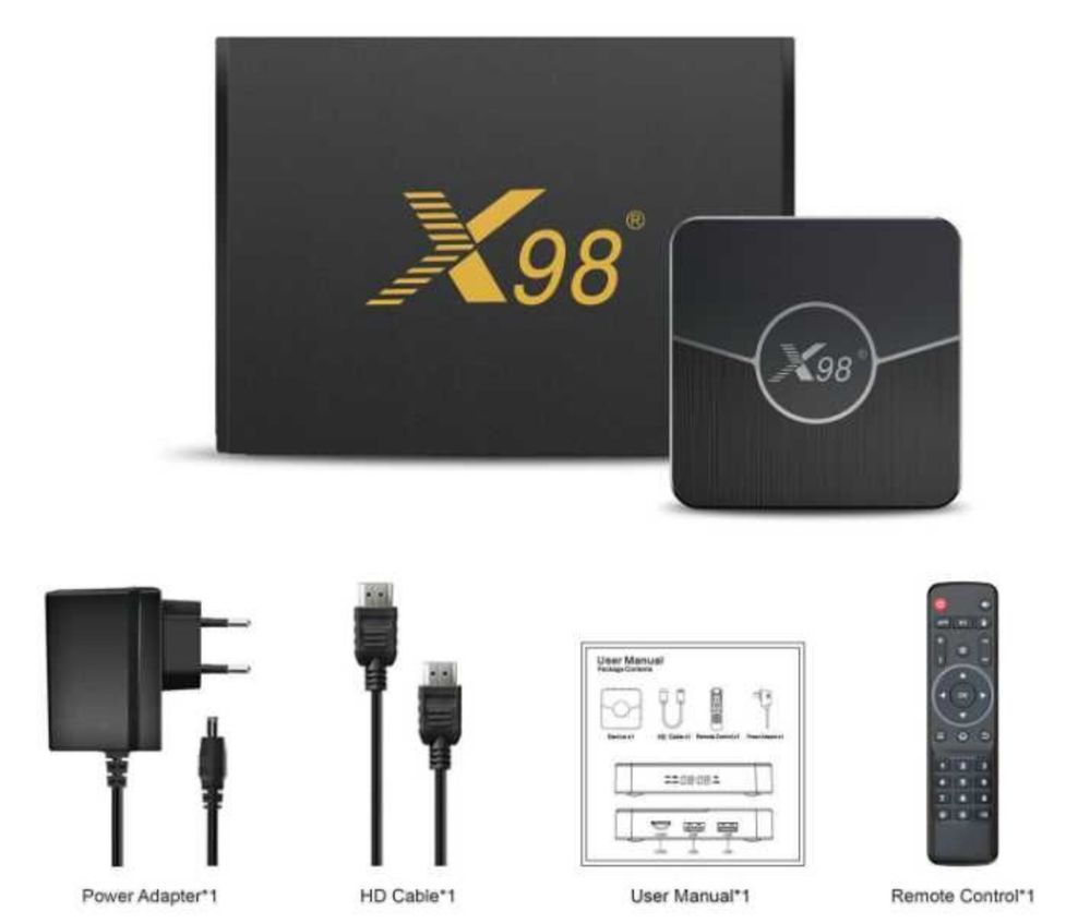 Смарт ТВ приставка Android x96 X98 Plus 4/64