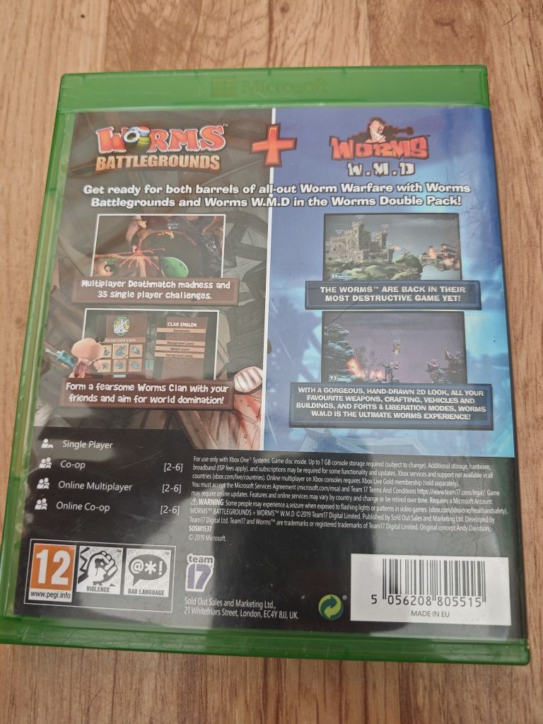 Worms battlegrounds w. M. D wmd pakiet xbox one s x series