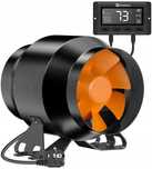 Wentylator kanałowy 100 mm z regulatorem temperatury i wilgotności