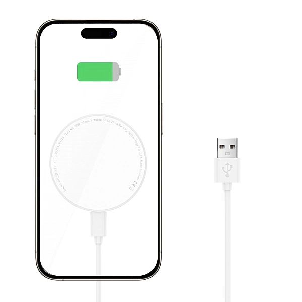Tech-Protect Qi15W-A33 Magnetic Magsafe Wireless Charger White