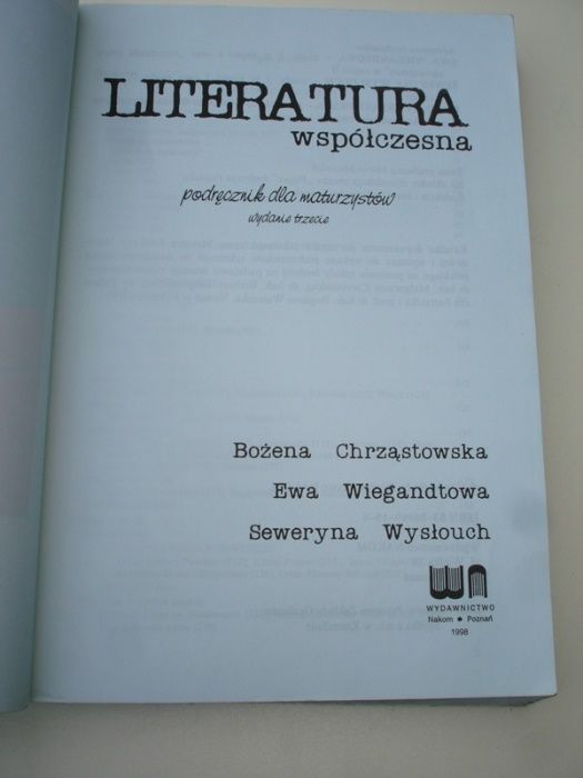 Literatura współczesna podrecznik dla maturzystów