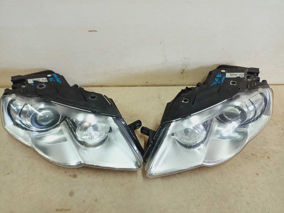 VW Volkswagen Passat B6 lampa prawa lewa xenon przód przednia Angliki