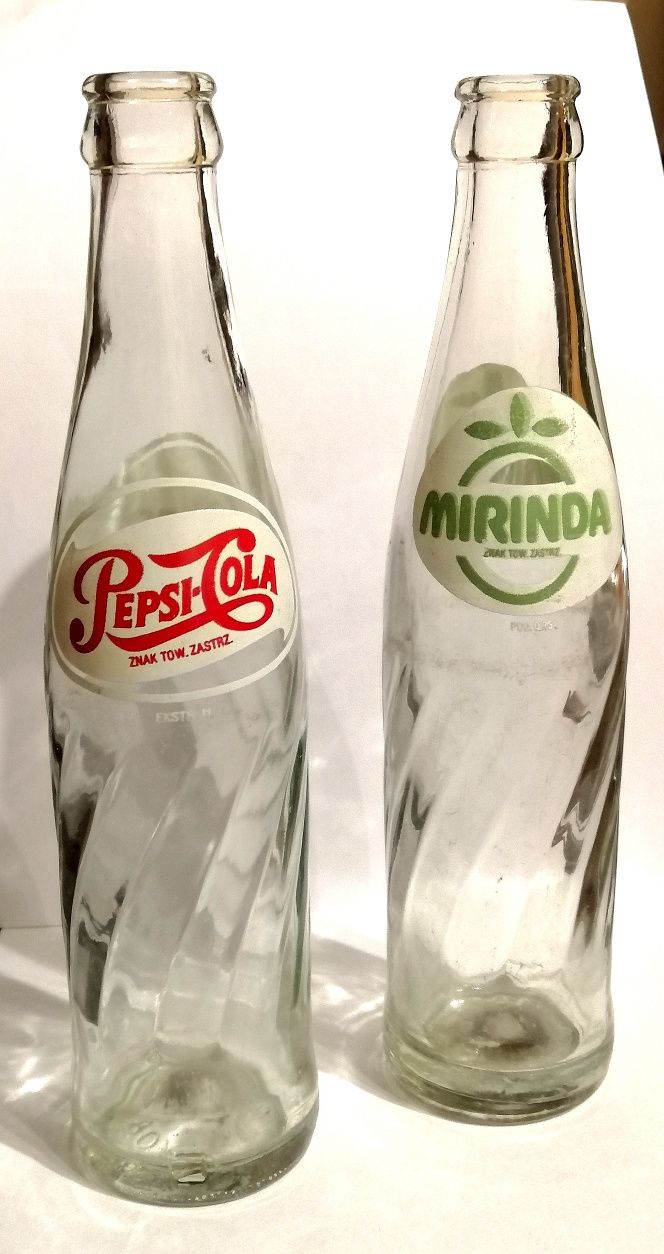 Butelka pepsi-cola & mirinda pamiątka PRL