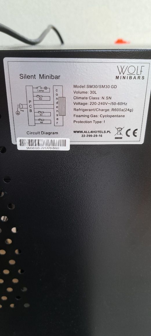 Minibar Wolf Chłodziarka