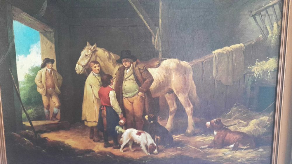 Quadro com tela pintada