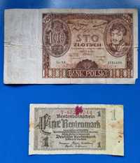 Banknoty Polska Afryka III rzesza