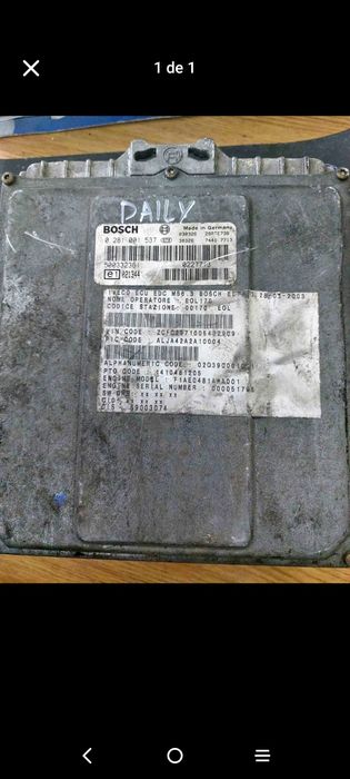 Centralina da Iveco daily desbloqueada