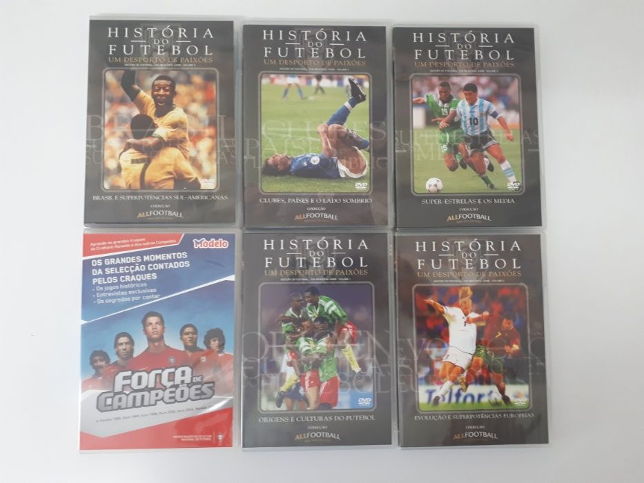 A História do Futebol 5 DVD's + 1