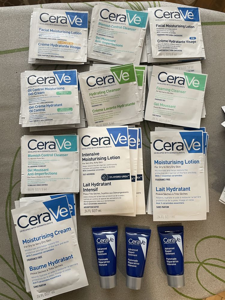 Cerave, Avene, La Roche Posay, Uriage, Vichy, Ducray, ADerma, Bioderma
