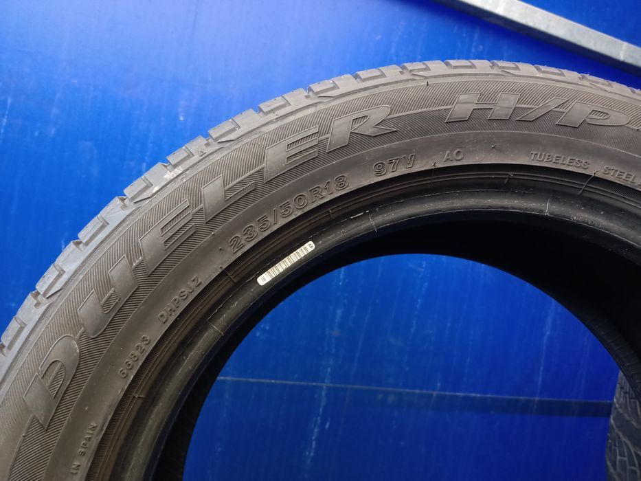 4 x 235/50/18 Bridgestone 6mm Opony Letnie Wysyłka
