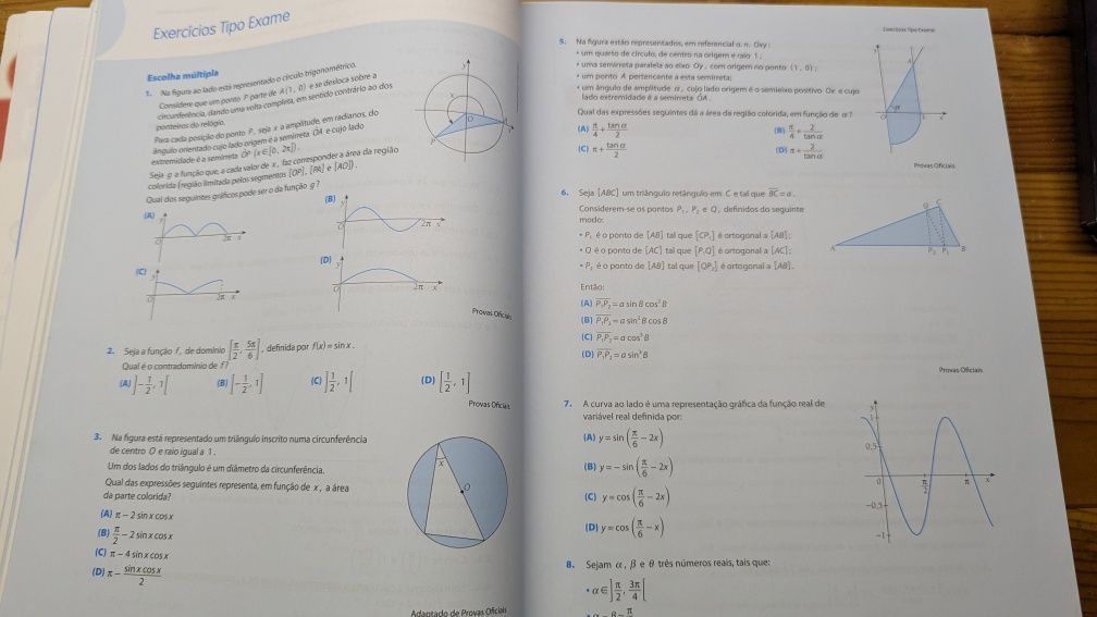 Livro preparação de exame matemática 11 porto editora