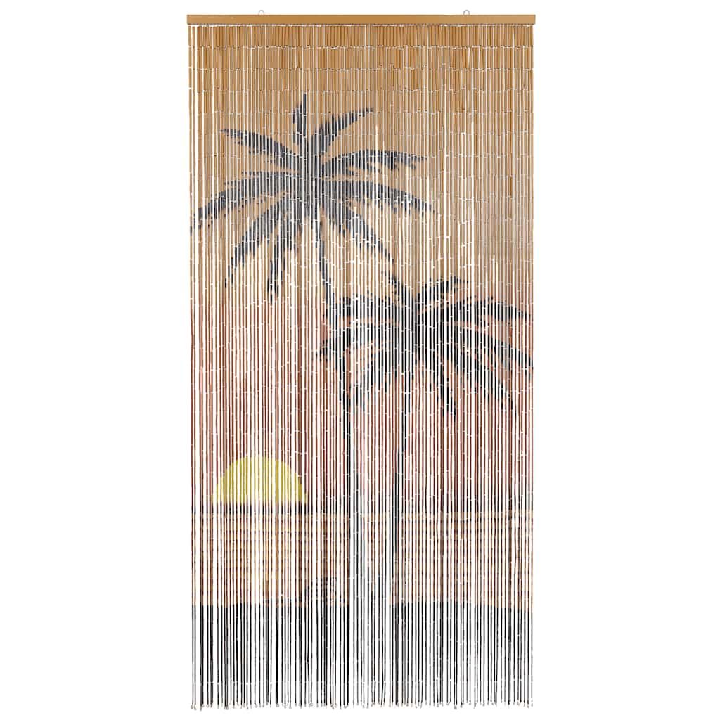 Zasłona do drzwi z motywem owadów Palma 100x220 cm Bambus