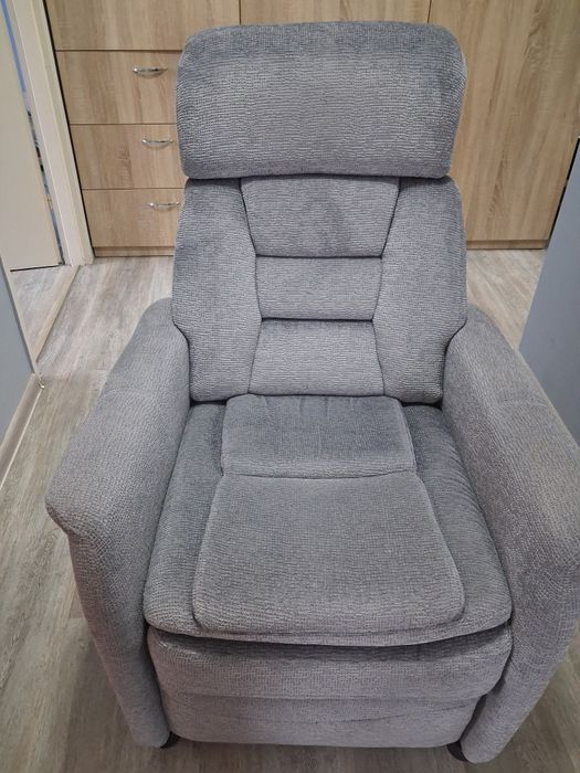 Fotel wypoczynkowy rozkładany Jordan szary