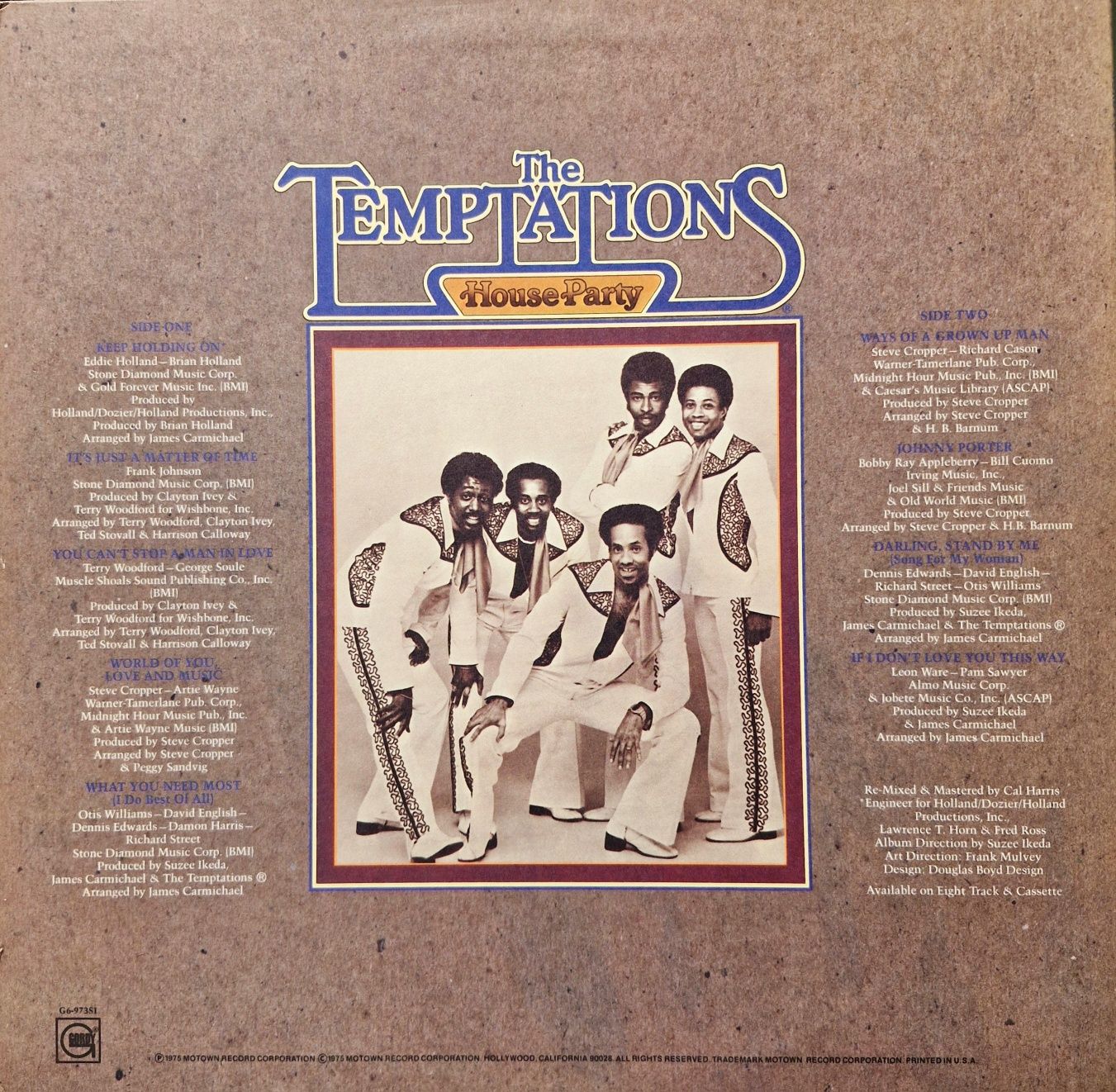 The Temptations – House Party LP Winyl Pierwsze tłoczenie USA 1975