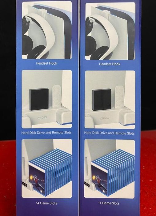 Підставка та станція для охолодження PS5/Slim/Pro, зарядна станція