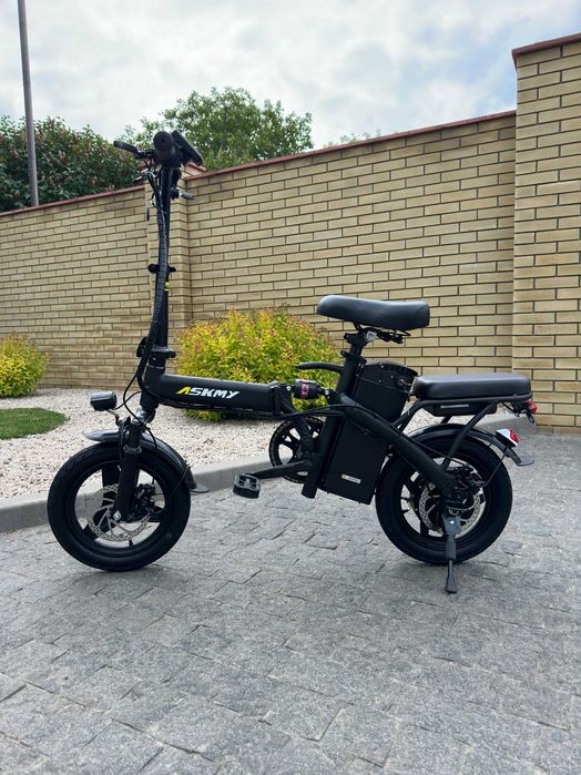 Електровелосипед ASKMY U15 чорний (48V 600W 18AH з сидінням та кошиком