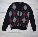 Sweterek kardigan męski Fred Perry, logo, premium, wełna, guziki