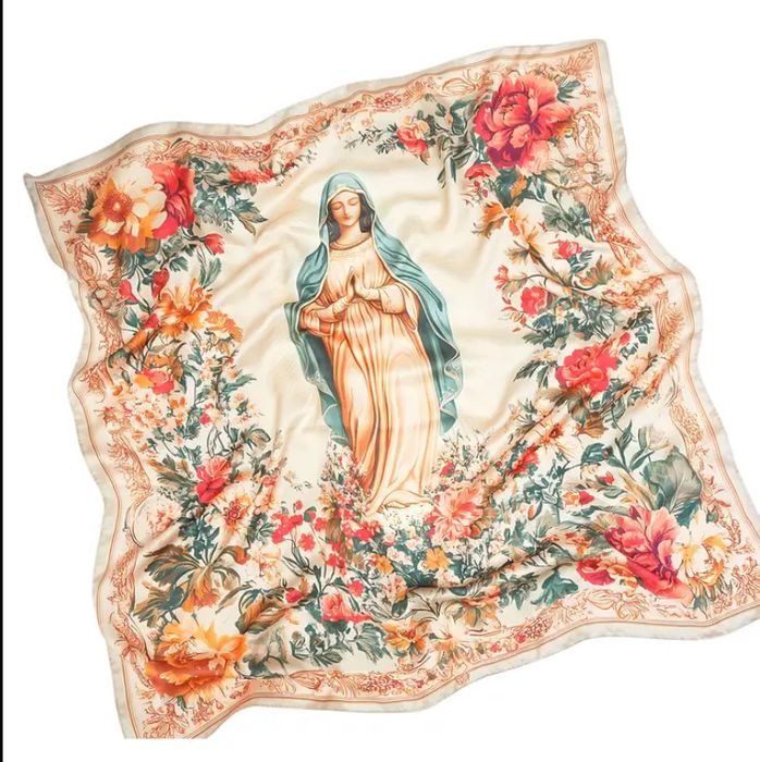 Apaszka chustka chusta na szyję matka Boska