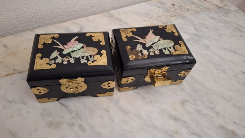 Caixas de joalharia Vintage em excelente estado