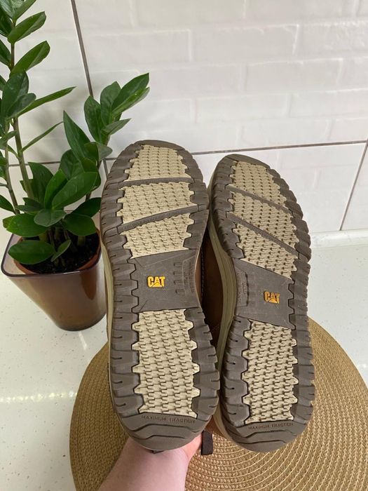 Чоловічі черевики Caterpillar Apa Hi. Ботинки кожание шкіряні CAT 46р